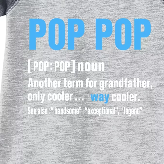 Pop Pop Grandpa Fathers Day PopPop Infant Baby Jersey Bodysuit