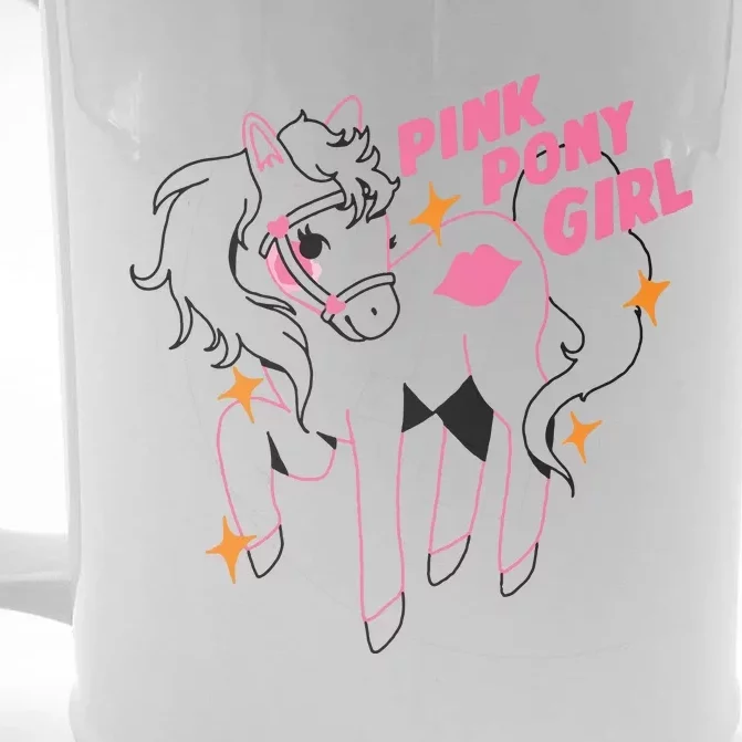 Pink Pony Girl Pink Pony Club Front & Back Beer Stein