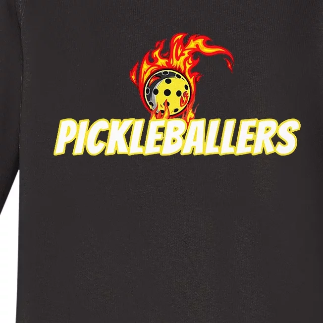 Pickleballers Pickleball Gear Baby Long Sleeve Bodysuit