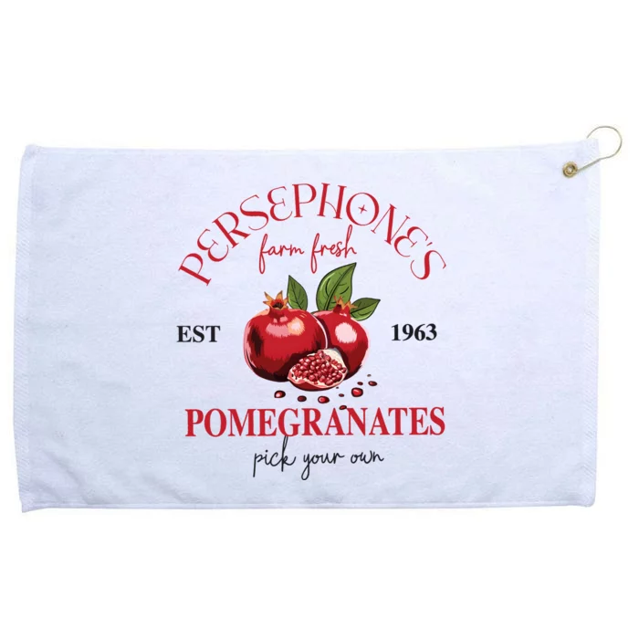 PersephoneS Pomegranates Greek Mythology Grommeted Golf Towel