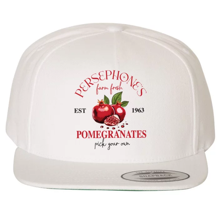 PersephoneS Pomegranates Greek Mythology Wool Snapback Cap