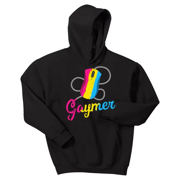 Pansexual PC Gaymer Geek Pride Pan LGBT Computer Gamer Kids Hoodie