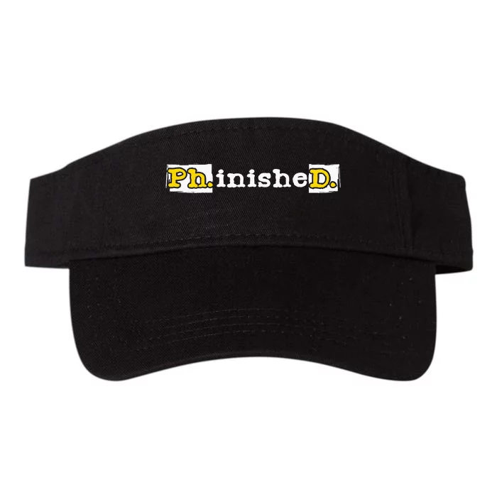 Ph.Inished. Phd Graduate Ph.D. Graduation Doctorate Degree Valucap Bio-Washed Visor