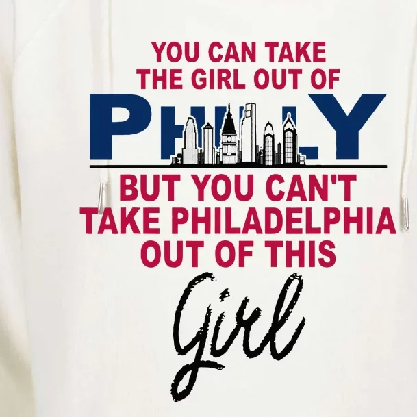 Proud Philadelphia Girl Moved From Philadelphia Womens Funnel Neck Pullover Hood