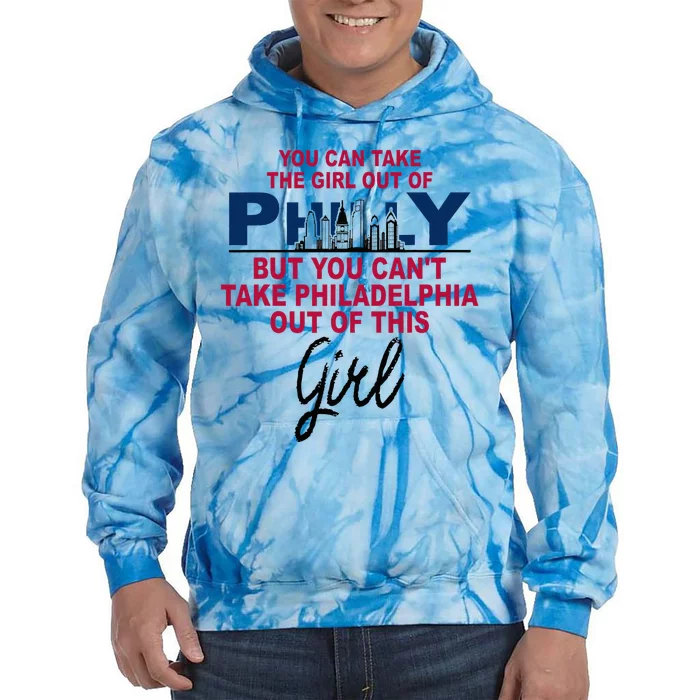 Proud Philadelphia Girl Moved From Philadelphia Tie Dye Hoodie