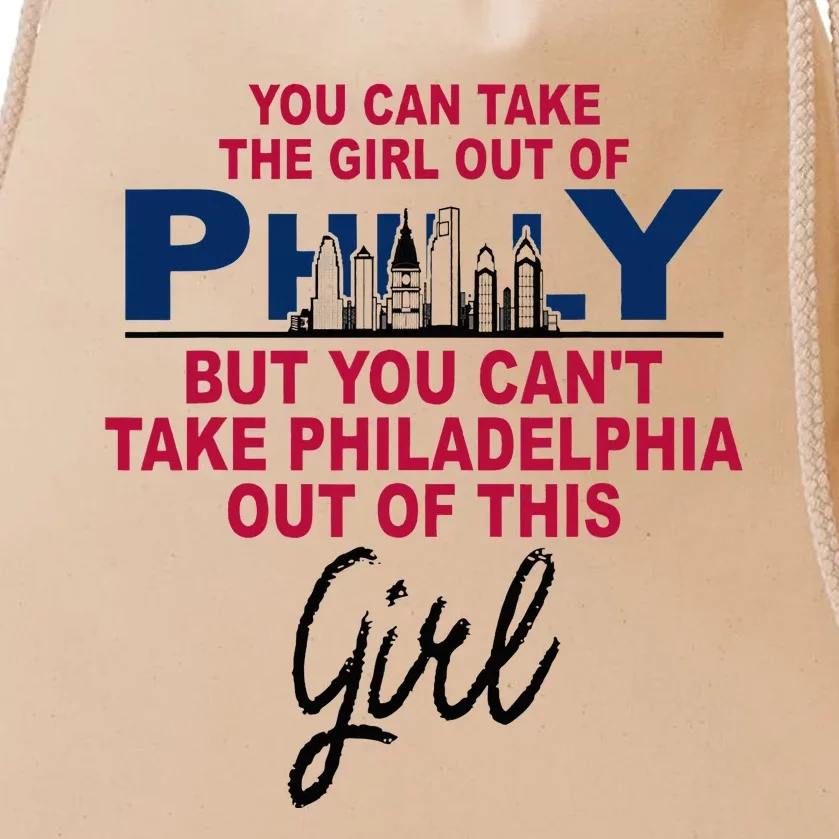 Proud Philadelphia Girl Moved From Philadelphia Drawstring Bag