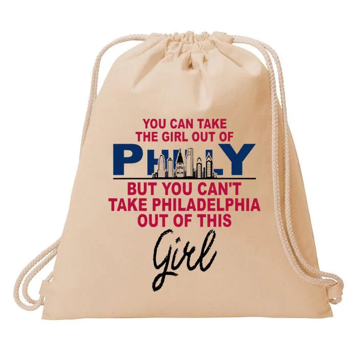 Proud Philadelphia Girl Moved From Philadelphia Drawstring Bag