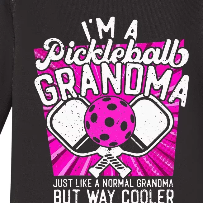 Pickleball Pickleball Grandma Pickleball Lover Baby Long Sleeve Bodysuit