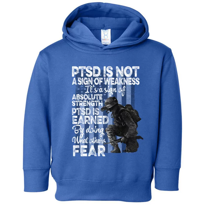 Ptsd Postgreat Gifttraumatic Stress Disorder Strength Awareness Gift Cute Gift Toddler Hoodie