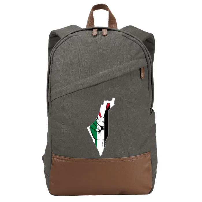 Palestine Palestina Gaza Free Palestinian Funny Gift Cotton Canvas Backpack