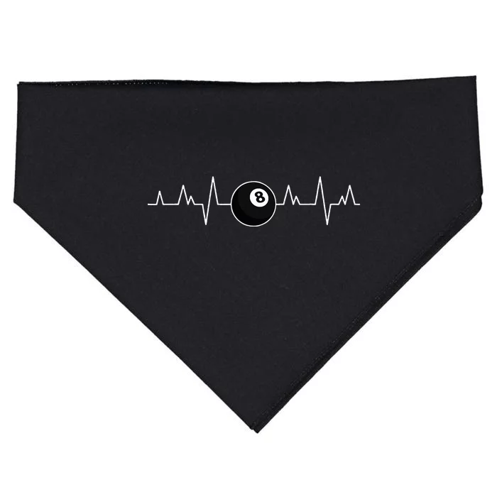 Pool Players Heartbeat Billiards 8 Ball USA-Made Doggie Bandana