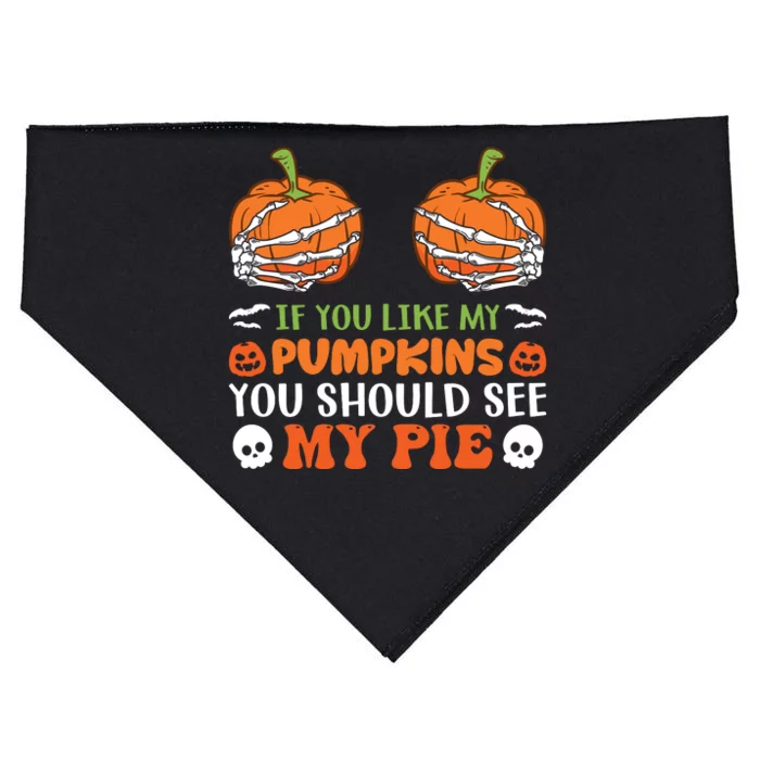 Pumpkin Pie Halloween USA-Made Doggie Bandana