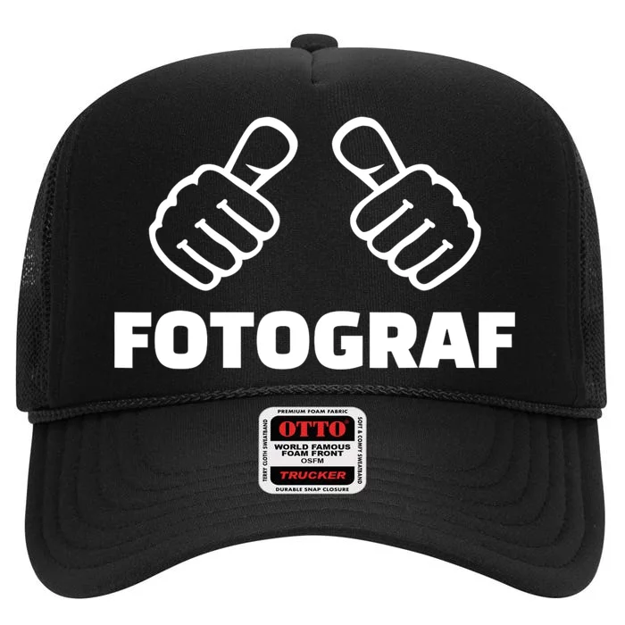 Photographer High Crown Mesh Trucker Hat