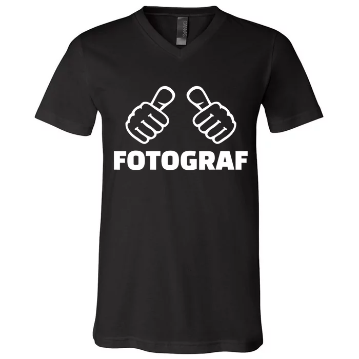 Photographer V-Neck T-Shirt