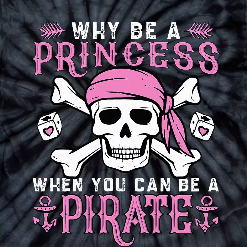 Pirate Princess Halloween Costume Tie-Dye T-Shirt