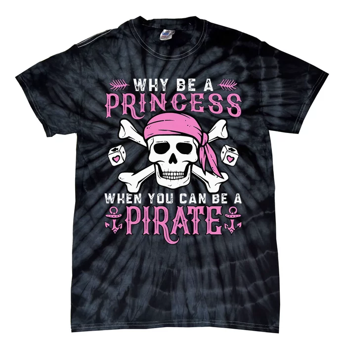 Pirate Princess Halloween Costume Tie-Dye T-Shirt