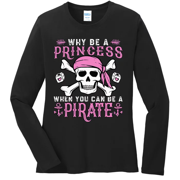 Pirate Princess Halloween Costume Ladies Long Sleeve Shirt