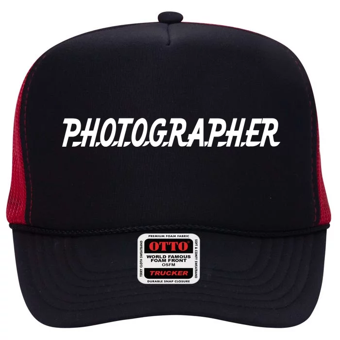 Photographer High Crown Mesh Trucker Hat