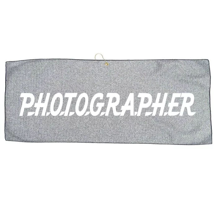 Photographer Large Microfiber Waffle Golf Towel