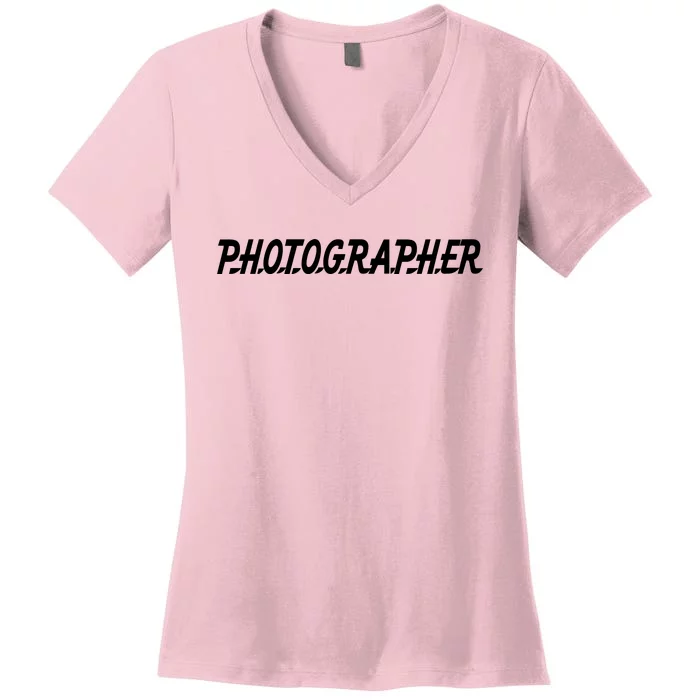 Photographer Women's V-Neck T-Shirt