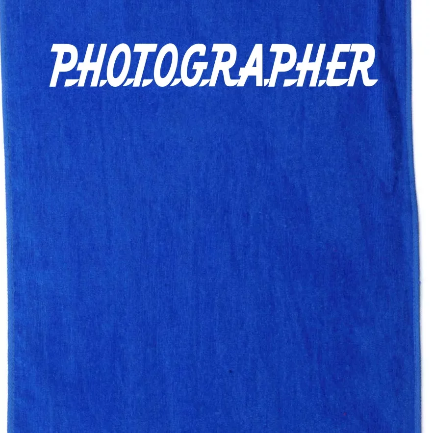 Photographer Platinum Collection Golf Towel