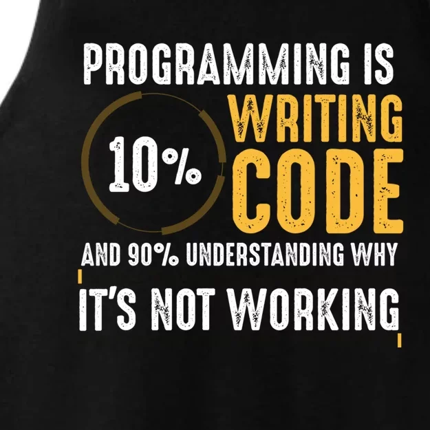 Pc Programmer Hacker Coder Developer Programming Coding Gift Ladies Tri-Blend Wicking Tank