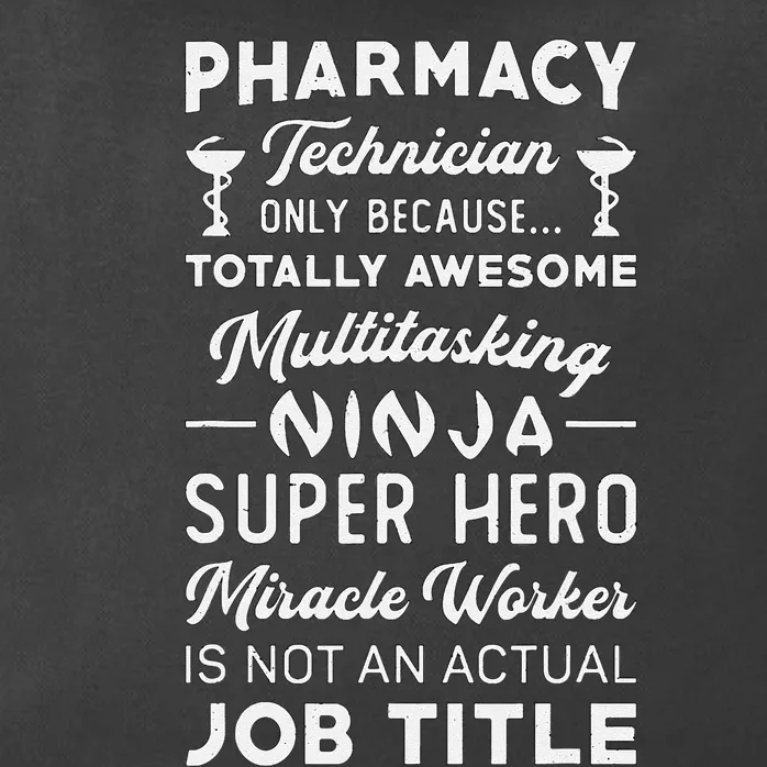 Pharmacist Pharmacy Hero Tech Medicine Pharmacy Technician Zip Tote Bag