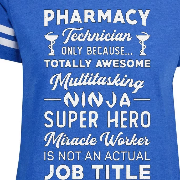 Pharmacist Pharmacy Hero Tech Medicine Pharmacy Technician Enza Ladies Jersey Football T-Shirt