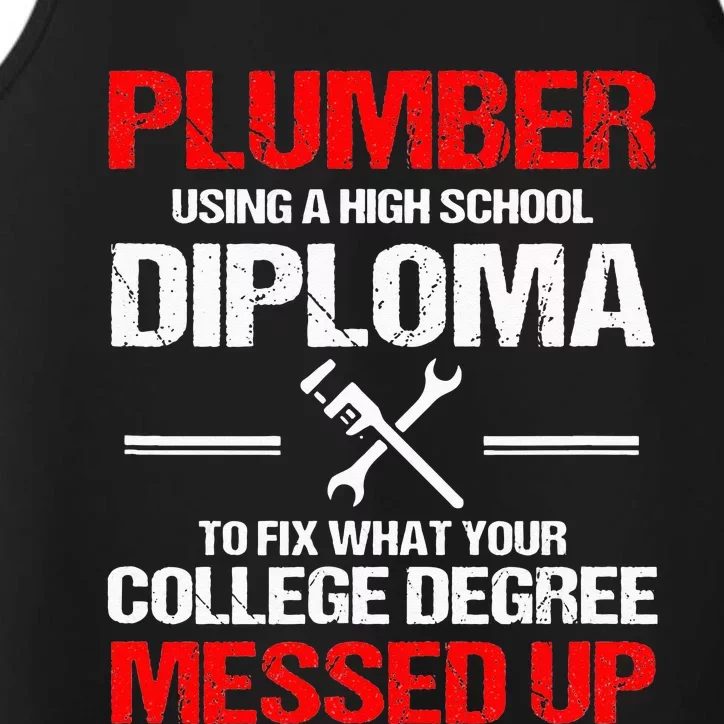 Proud Plumber High School Diploma Plumbing Performance Tank