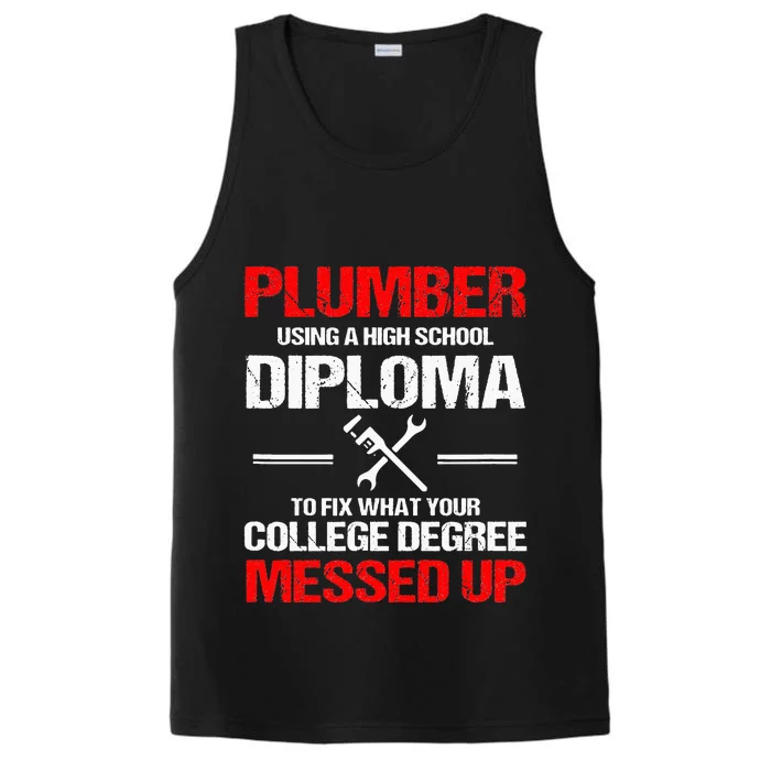 Proud Plumber High School Diploma Plumbing Performance Tank