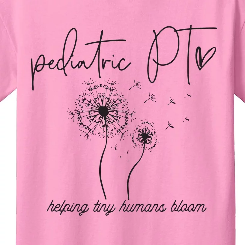 Pediatric PT Helping Tiny Human Bloom Physical Therapist Kids T-Shirt