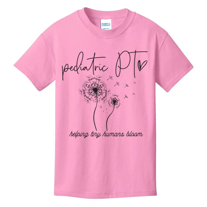 Pediatric PT Helping Tiny Human Bloom Physical Therapist Kids T-Shirt