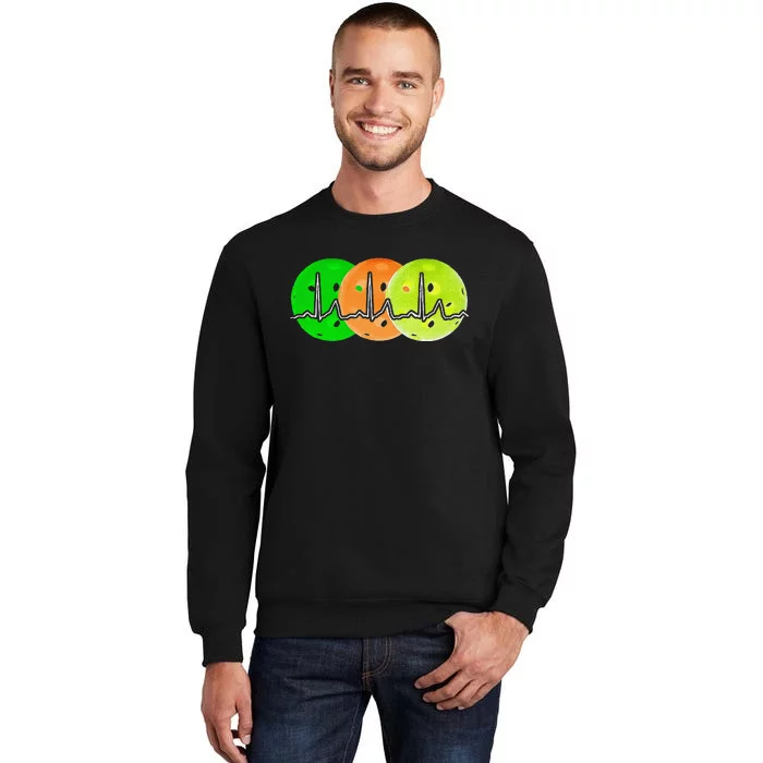 Pickleball Pride Heartbeat EKG Sweatshirt