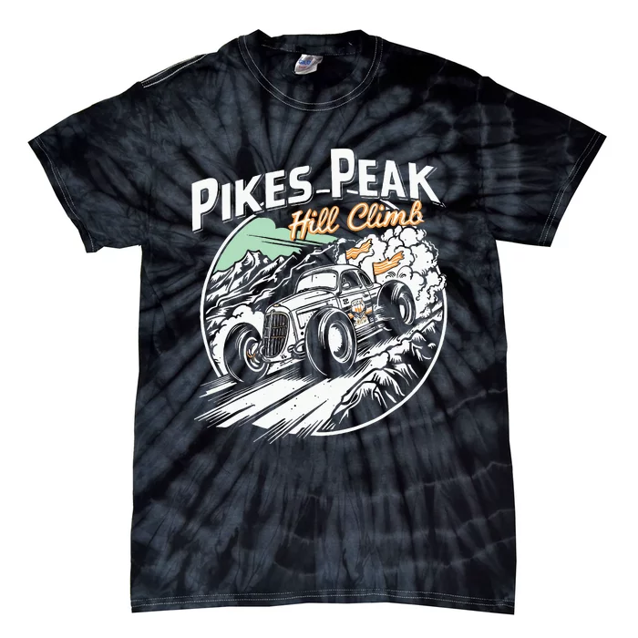 Pikes Peak Hill Climb Funny Colorado Car Race Tie-Dye T-Shirt