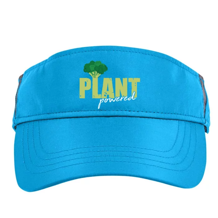 Plant Powered Healthy Vegan Veggie Funny Gift For Vegetarians Gift Adult Drive Performance Visor