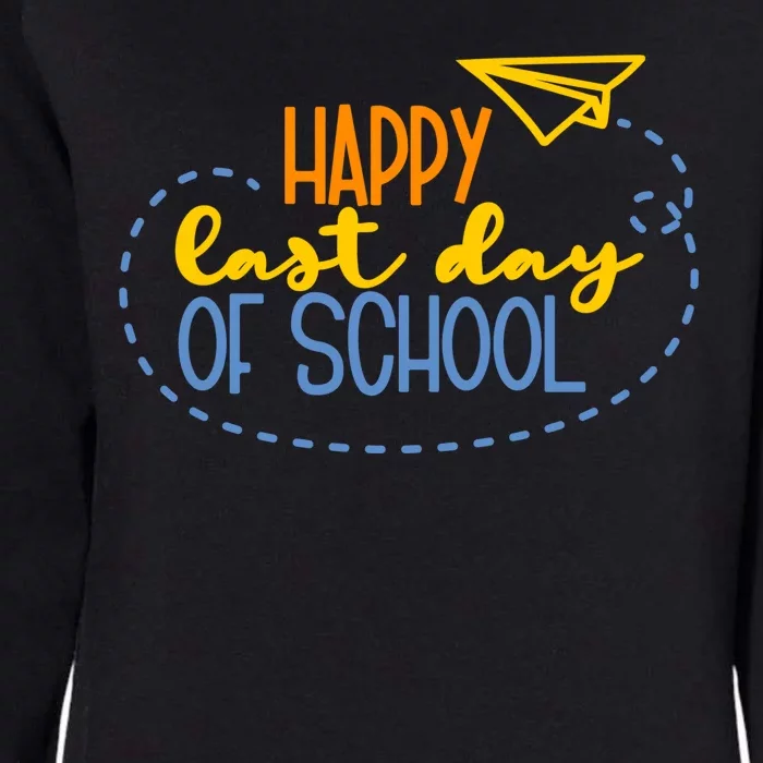 Paper Plane Happy Last Day Of School Womens California Wash Sweatshirt