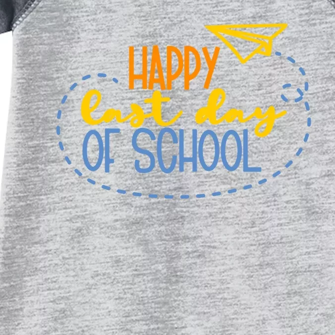 Paper Plane Happy Last Day Of School Infant Baby Jersey Bodysuit