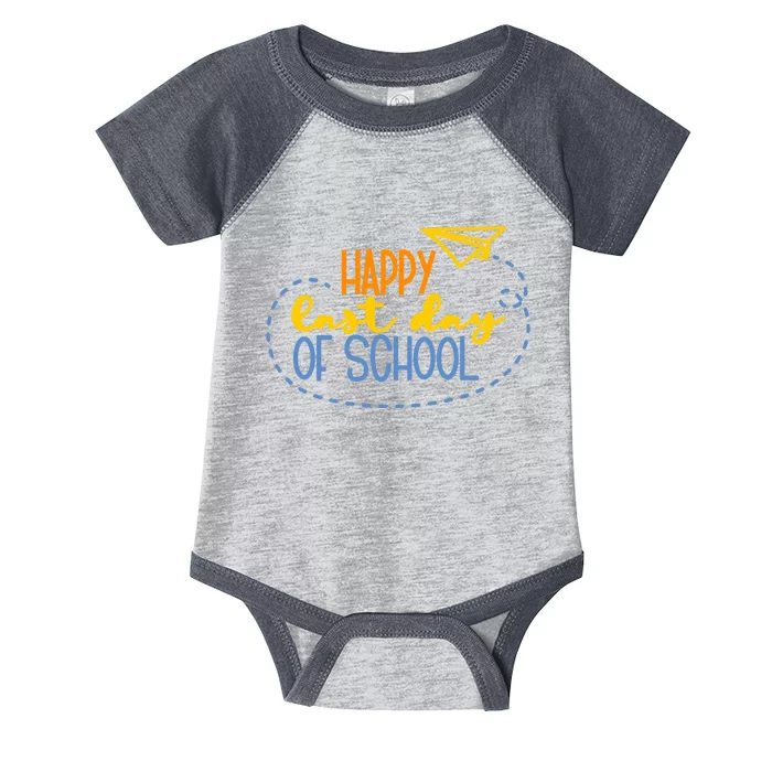 Paper Plane Happy Last Day Of School Infant Baby Jersey Bodysuit