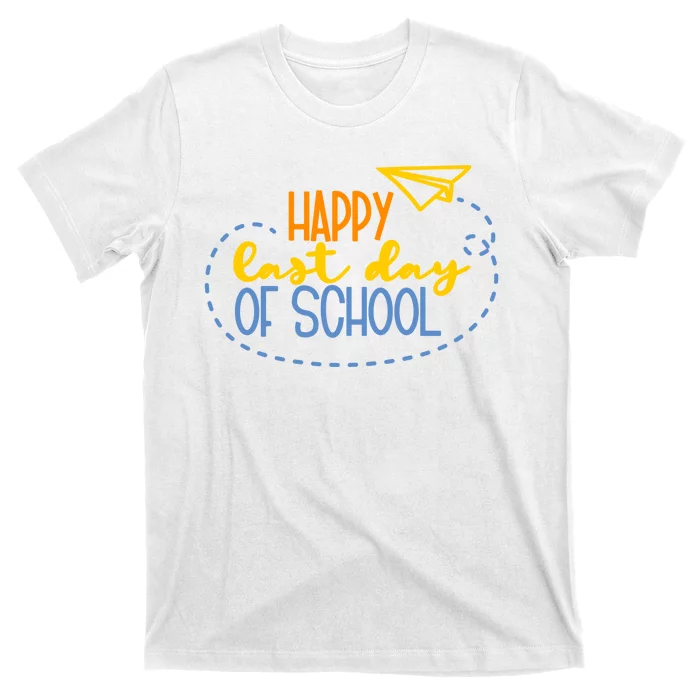 Paper Plane Happy Last Day Of School T-Shirt