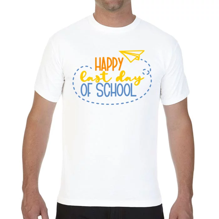 Paper Plane Happy Last Day Of School Comfort Colors T-Shirt