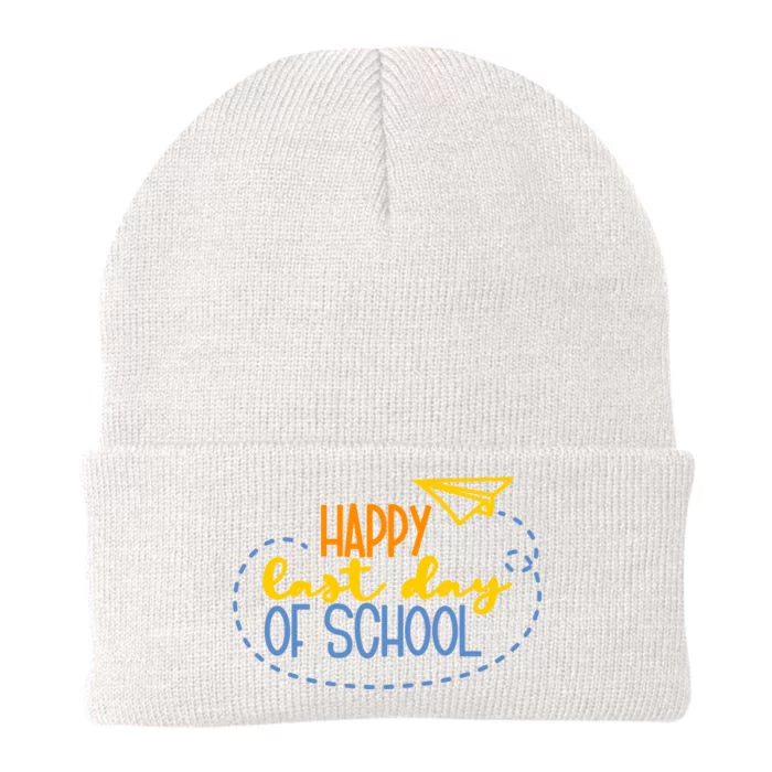 Paper Plane Happy Last Day Of School Knit Cap Winter Beanie