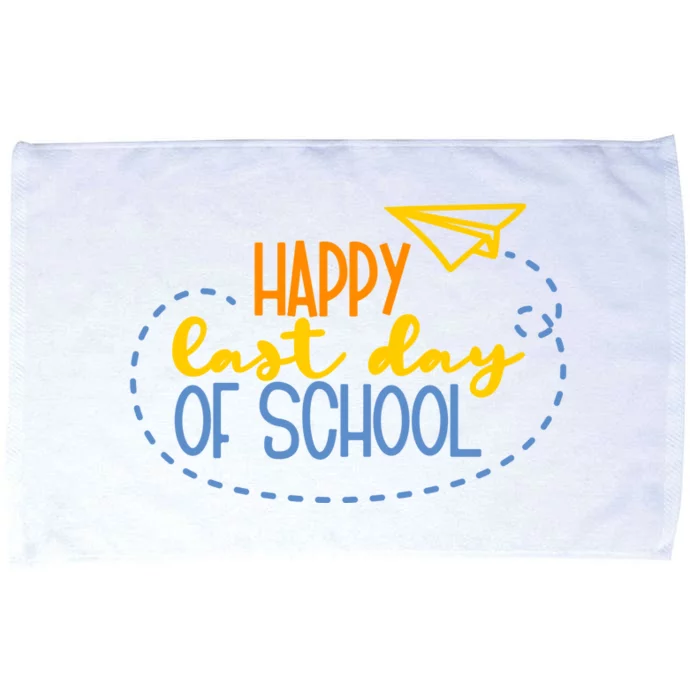 Paper Plane Happy Last Day Of School Microfiber Hand Towel