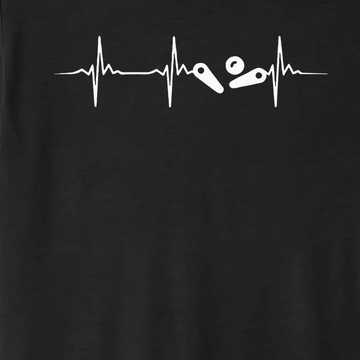 Pinball Player Heartbeat Retro Gamer Pinball ChromaSoft Performance T-Shirt