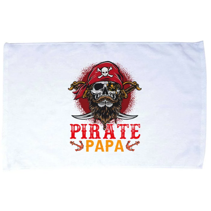 Pirate Papa Halloween Skull Pirate Costume Family Microfiber Hand Towel