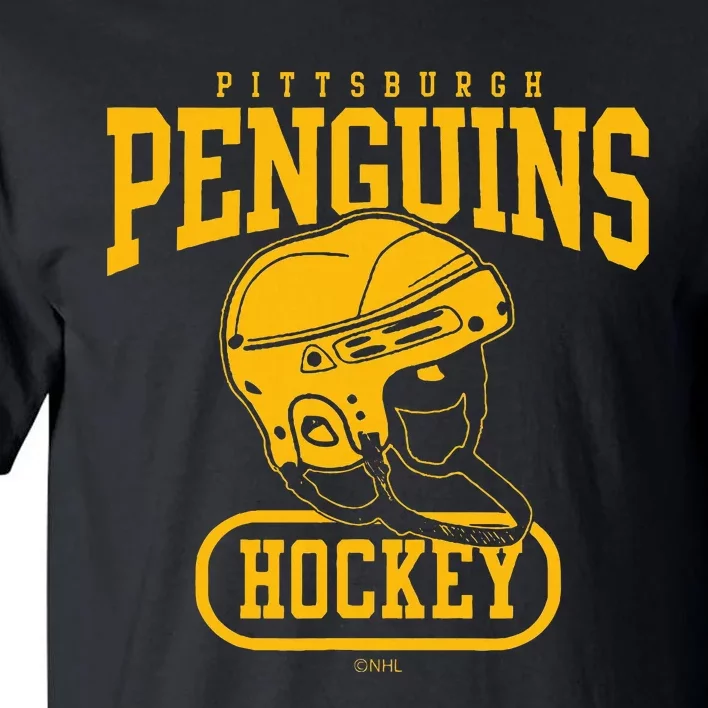 Pittsburgh Penguins Helmet Black Officially Tall T-Shirt