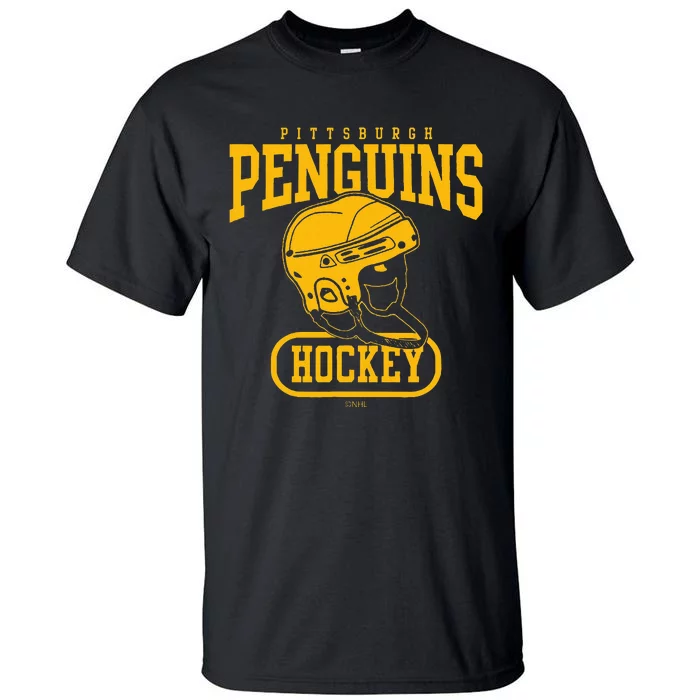 Pittsburgh Penguins Helmet Black Officially Tall T-Shirt