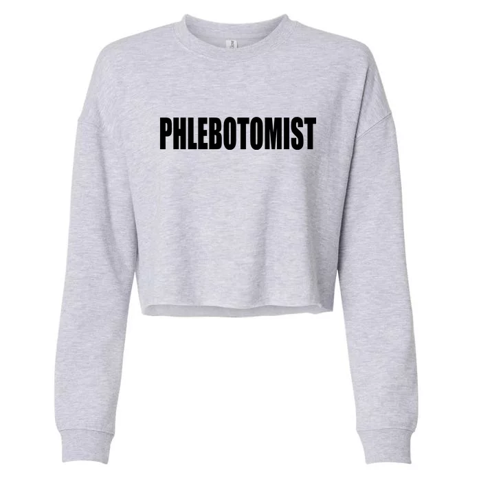 Phlebotomist Cropped Pullover Crew