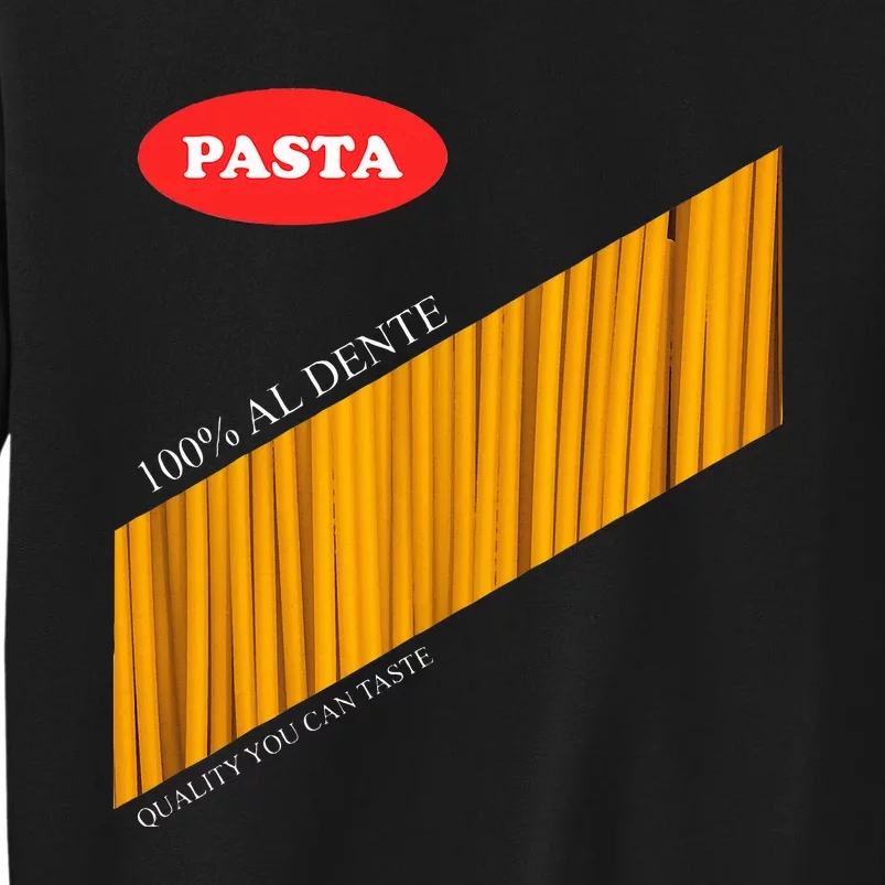 Pasta Package Halloween Costume Tall Sweatshirt