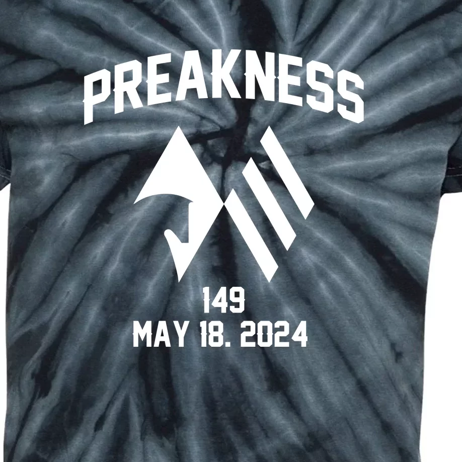 Preakness Perfection: Horse Racing Artistry In Every Design Kids Tie-Dye T-Shirt