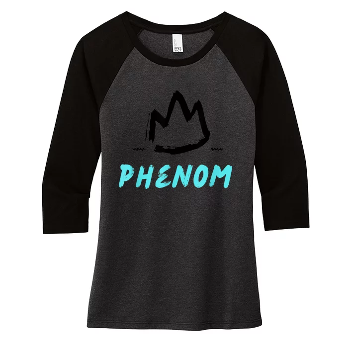 Phenom Women's Tri-Blend 3/4-Sleeve Raglan Shirt